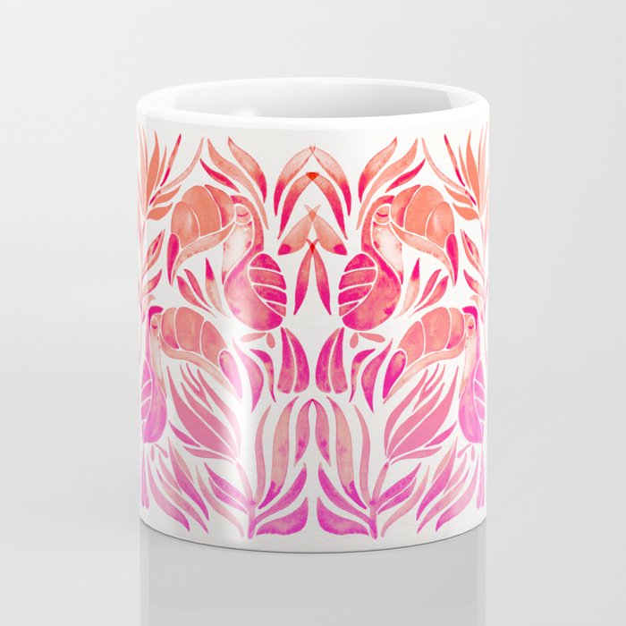 Tropical Toucans - Pink OmbrÃ© Palette Coffee Mug Gallery Image 4
