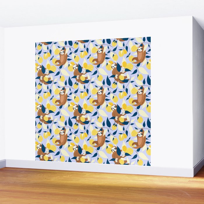 Sloth & Lemons Hangout Wall Mural Gallery Image 2
