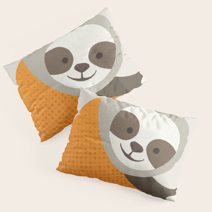 Whimsy Sloth Pillow Sham Gallery Image 1