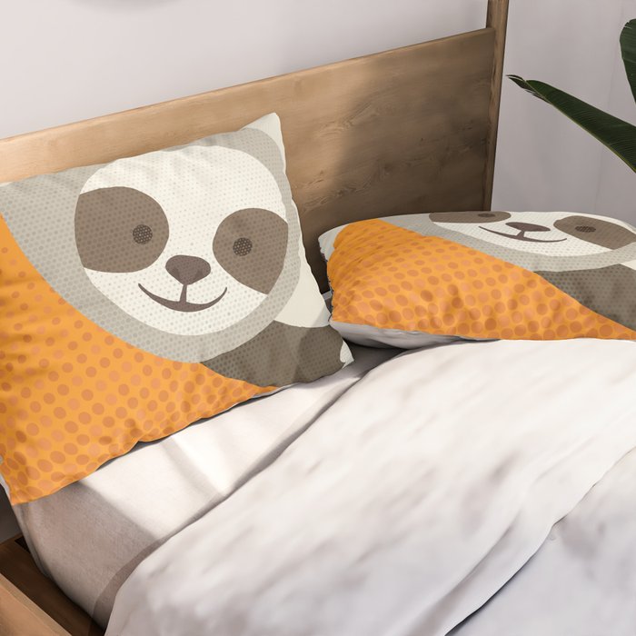 Whimsy Sloth Pillow Sham Gallery Image 2