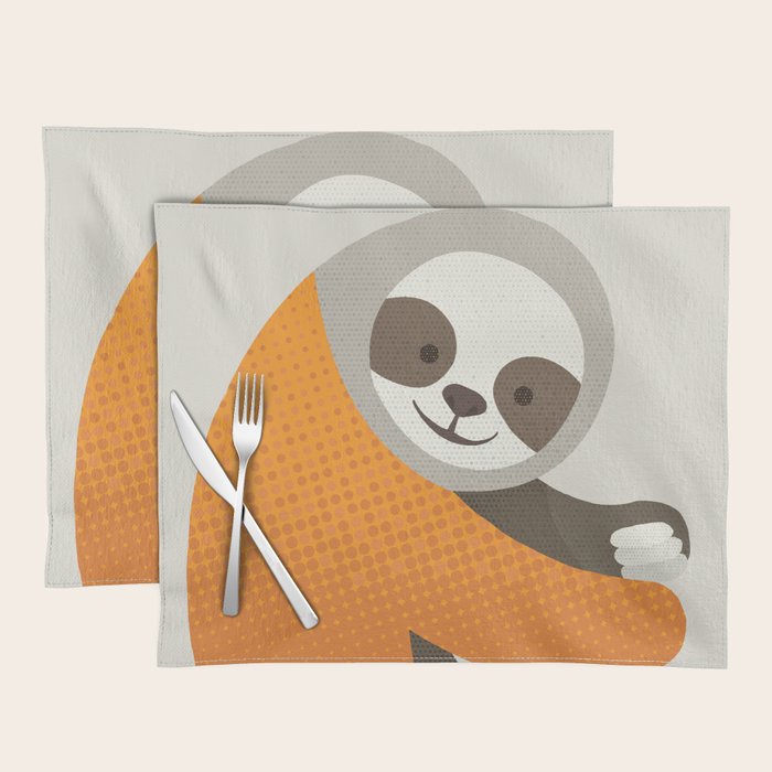 Whimsy Sloth Placemat Gallery Image 1