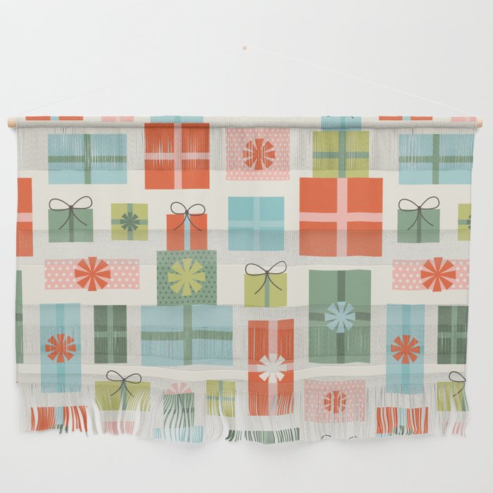Retro Christmas Presents Wall Hanging Gallery Image 1