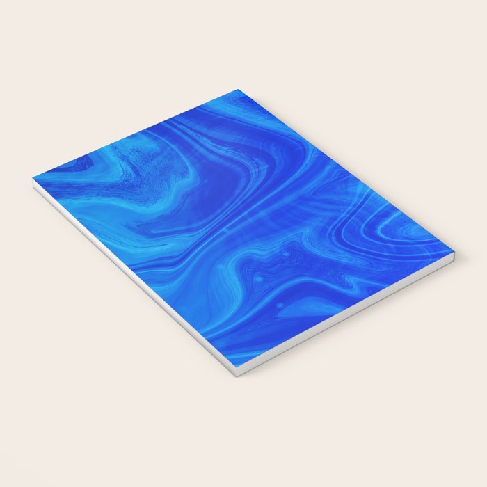 Royal Blue Swirl Marble Notebook Gallery Image 3