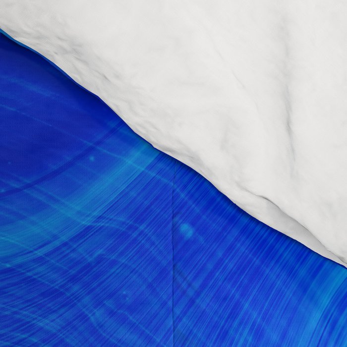 Royal Blue Swirl Marble Comforter Gallery Image 4
