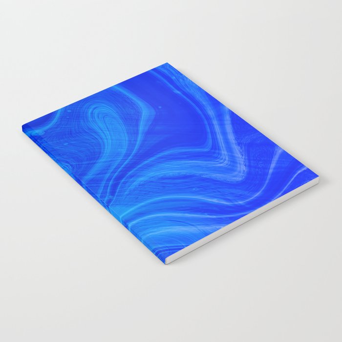 Royal Blue Swirl Marble Notebook Gallery Image 2