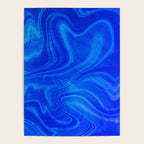 Royal Blue Swirl Marble Poster Gallery Image 4