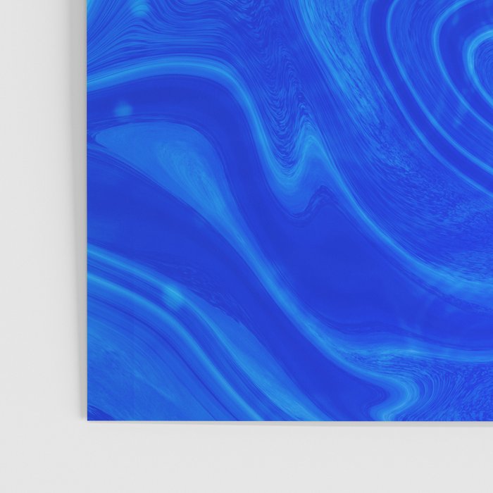 Royal Blue Swirl Marble Poster Gallery Image 3