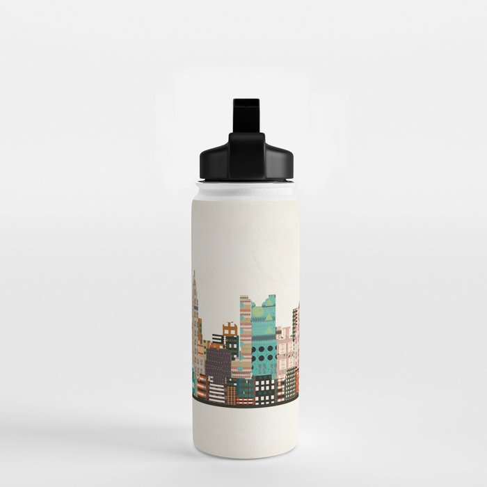 columbus skyline Water Bottle Gallery Image 2