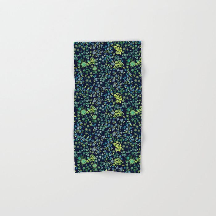Botanical Night Bloom Bath Towel Gallery Image 1