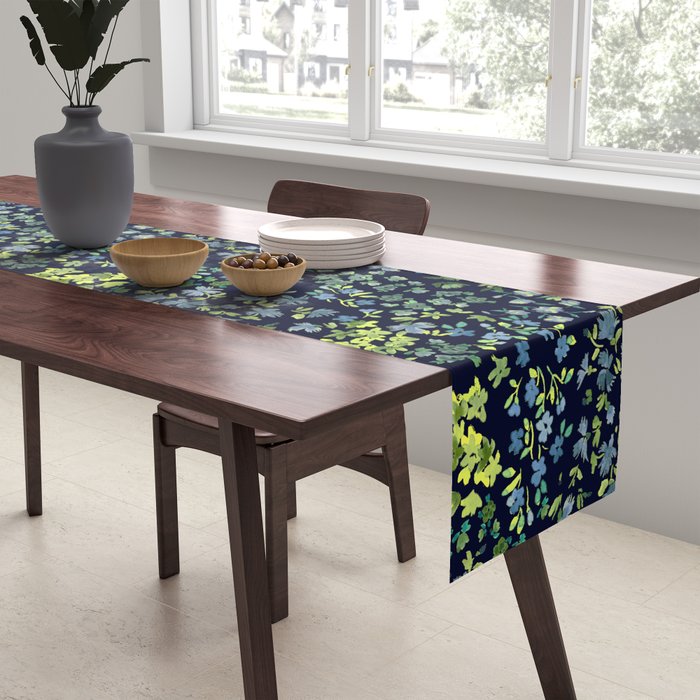 Botanical Night Bloom Table Runner Gallery Image 2