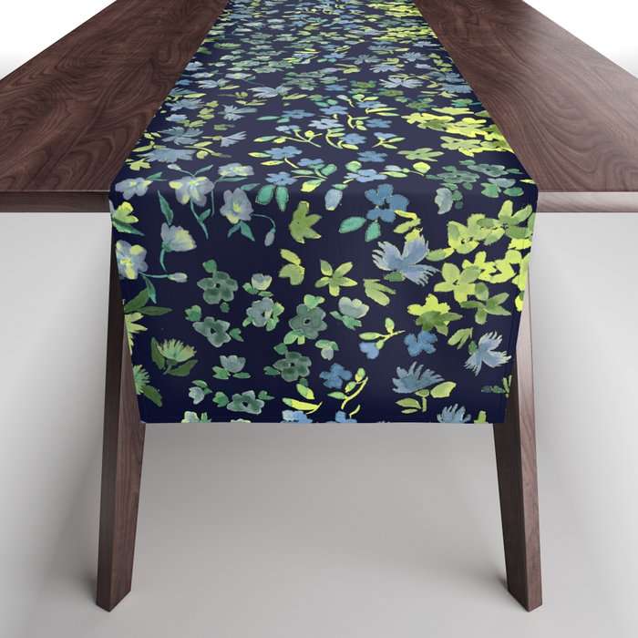 Botanical Night Bloom Table Runner Gallery Image 1
