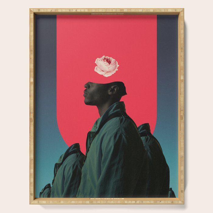 Every Man is a Mountain Serving Tray Gallery Image 1