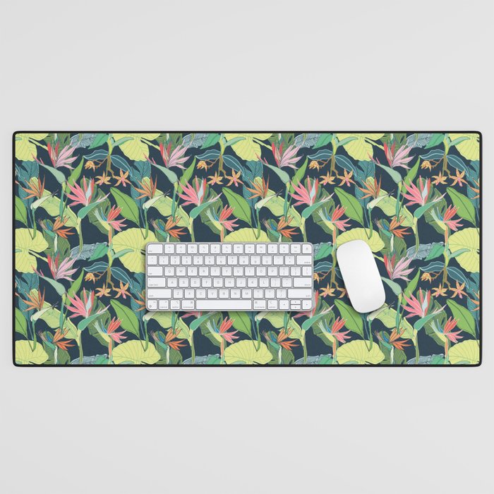 Tropical Bird of Paradise Desk Mat Gallery Image 1