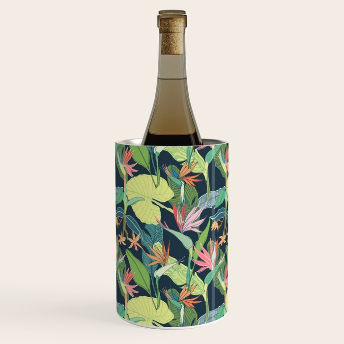 Tropical Bird of Paradise Wine Chiller Gallery Image 2