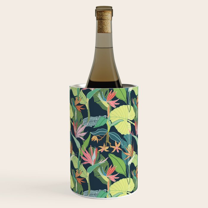 Tropical Bird of Paradise Wine Chiller Gallery Image 3