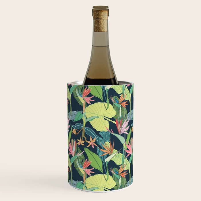 Tropical Bird of Paradise Wine Chiller Gallery Image 1