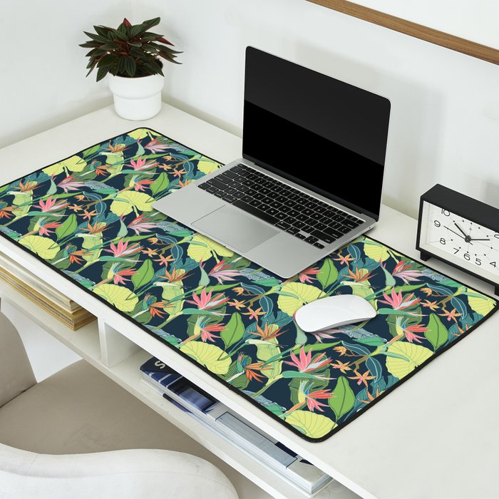 Tropical Bird of Paradise Desk Mat Gallery Image 2