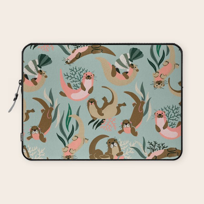 Otter Collection - Mint Palette Laptop Sleeve Gallery Image 1