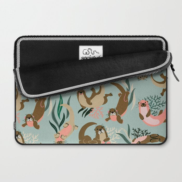 Otter Collection - Mint Palette Laptop Sleeve Gallery Image 2