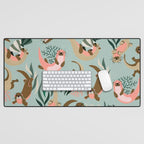 Otter Collection - Mint Palette Desk Mat Gallery Image 1