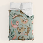 Otter Collection - Mint Palette Comforter Gallery Image 6