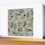 Otter Collection - Mint Palette Wall Mural Gallery Image 2
