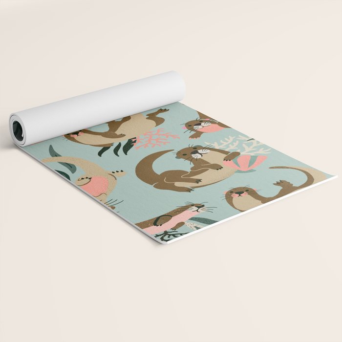 Otter Collection - Mint Palette Yoga Mat Gallery Image 2