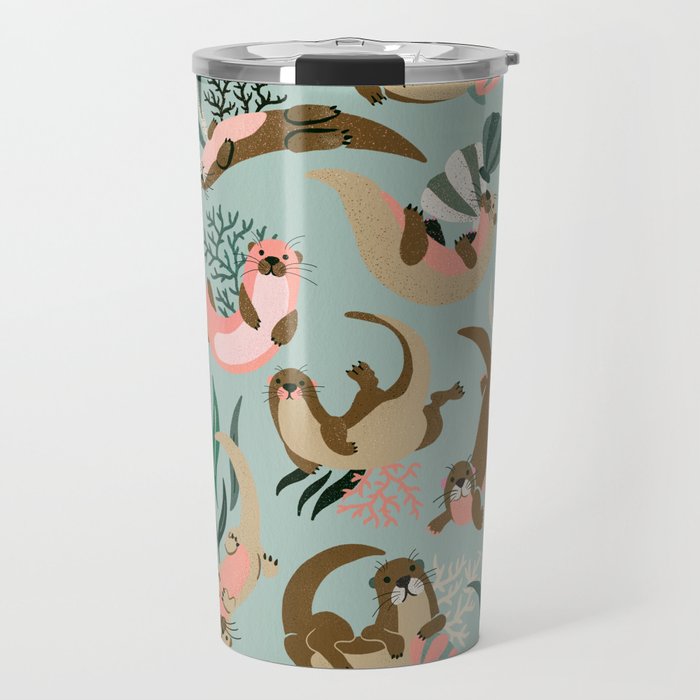 Otter Collection - Mint Palette Travel Mug Gallery Image 1
