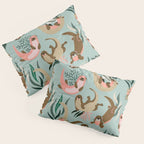 Otter Collection - Mint Palette Pillow Sham Gallery Image 3