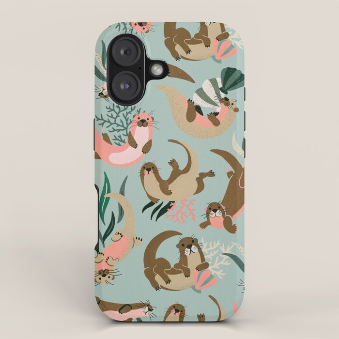 Otter Collection - Mint Palette iPhone Case Gallery Image 1