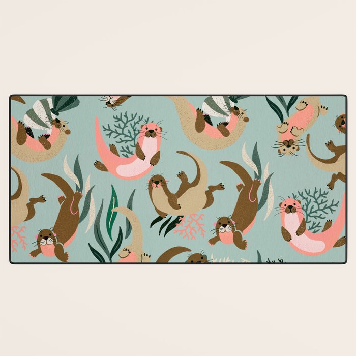 Otter Collection - Mint Palette Desk Mat Gallery Image 3
