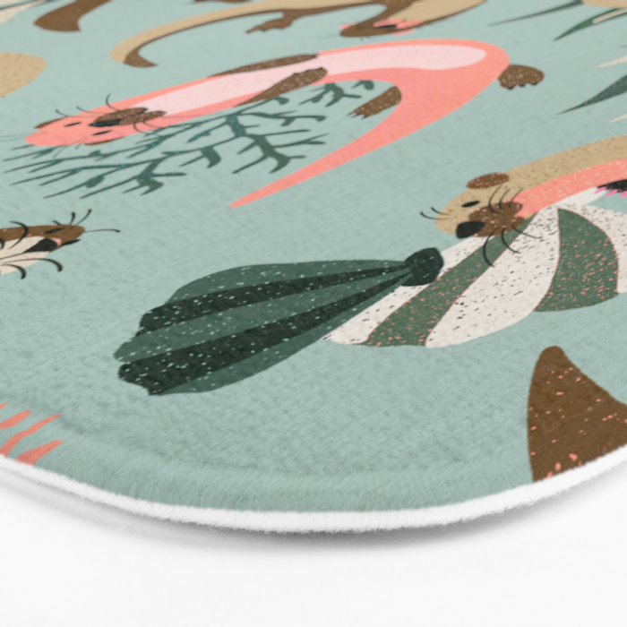 Otter Collection - Mint Palette Bath Mat Gallery Image 3