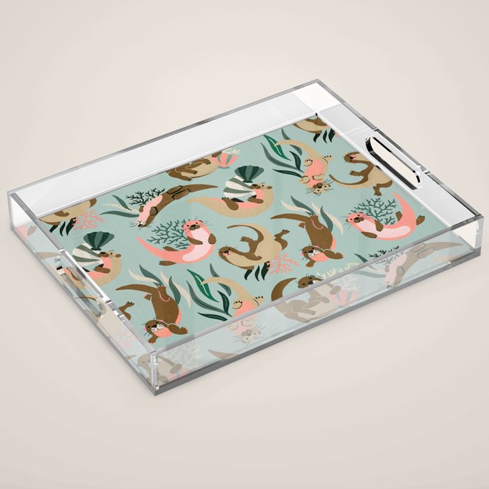 Otter Collection - Mint Palette Acrylic Tray Gallery Image 1