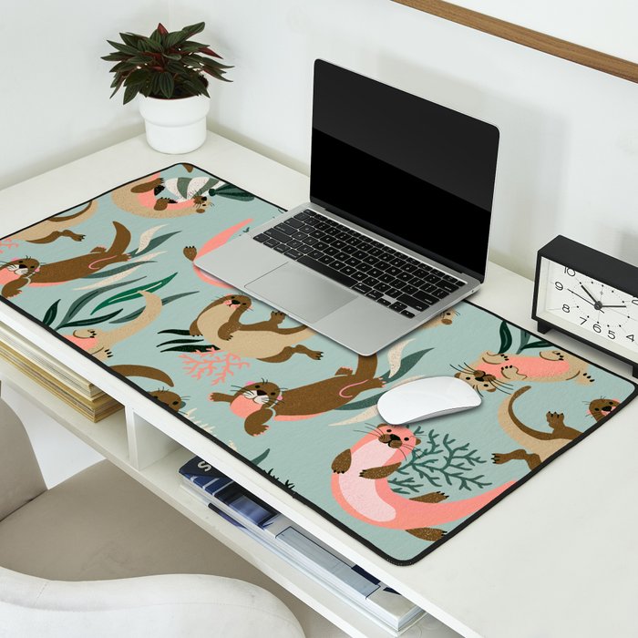 Otter Collection - Mint Palette Desk Mat Gallery Image 2