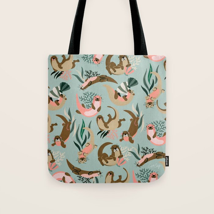 Otter Collection - Mint Palette Tote Bag Gallery Image 1