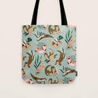 Otter Collection - Mint Palette Tote Bag Gallery Image 1