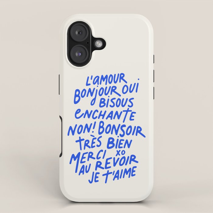 French Words iPhone Case Gallery Image 1