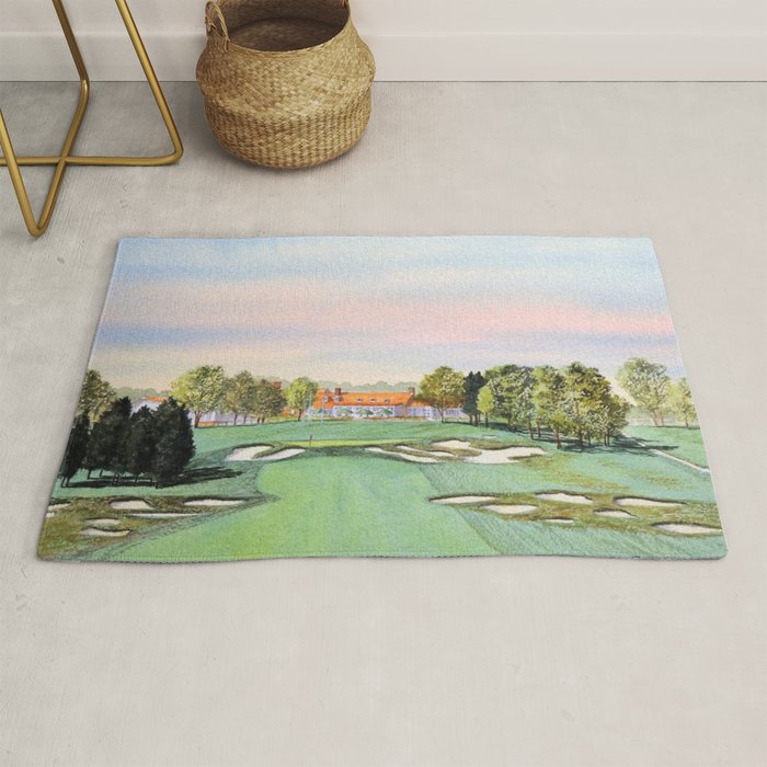 Bethpage State Park Golf Course Rug Gallery Image 1