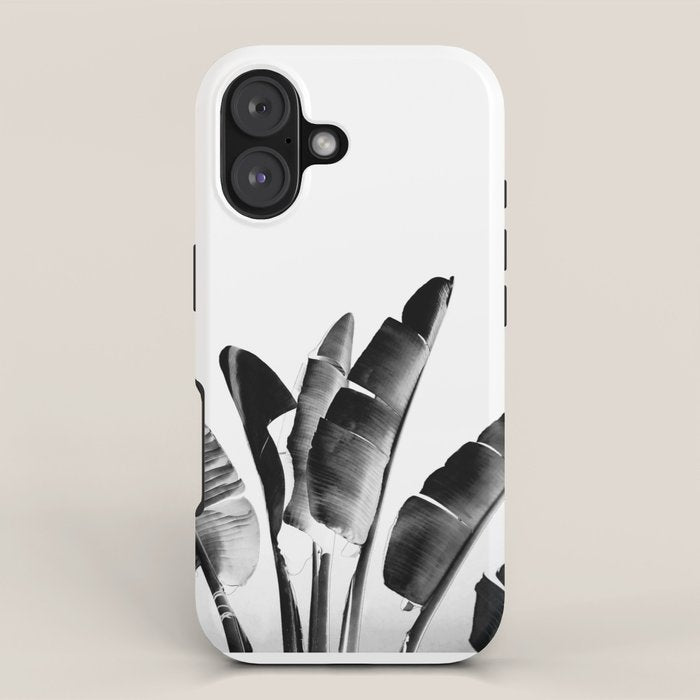 Traveler palm - bw iPhone Case Gallery Image 1
