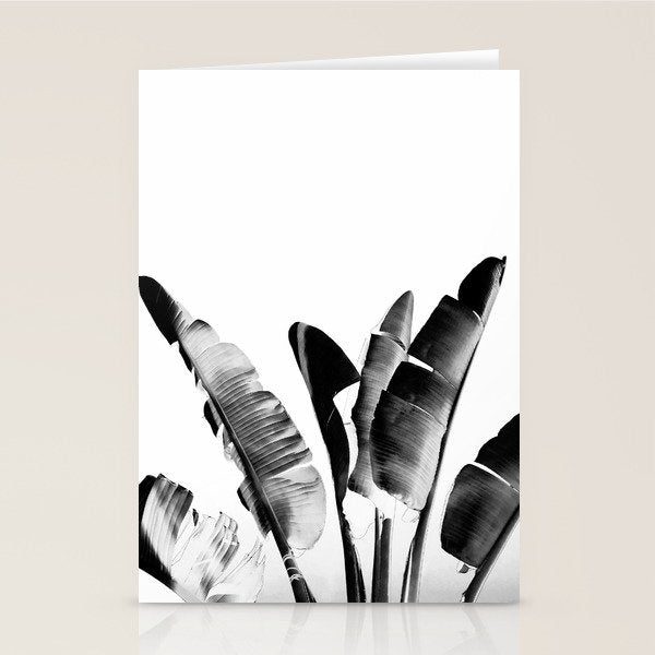 Traveler palm - bw Stationery Card Gallery Image 2