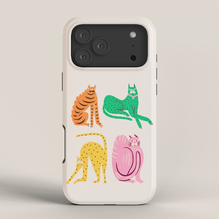 Pop Cats: Modern Collage Pop Art iPhone Case Gallery Image 4