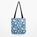 Abstract blue organic shape pattern Tote Bag Gallery Image 2