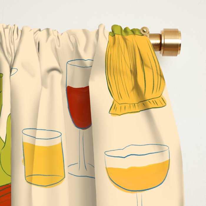 Italian Vino Window Curtain Gallery Image 2