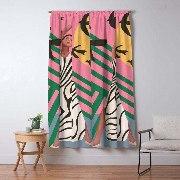 The Zebra Ate the Sun Window Curtain Gallery Image 5