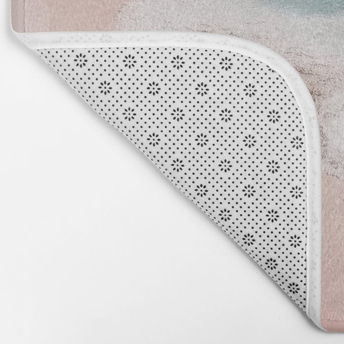 Dream Beach - Aerial Photography of Pink and Turquoise Coast Bath Mat Gallery Image 2