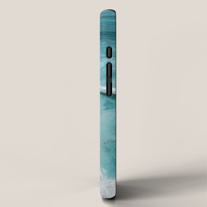 Dream Beach - Aerial Photography of Pink and Turquoise Coast iPhone Case Gallery Image 2