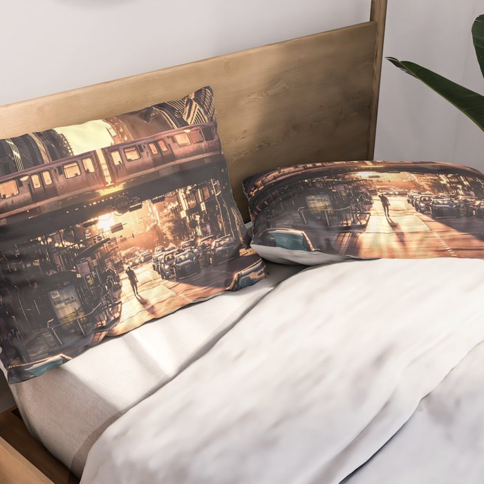 Chicago City Pillow Sham Gallery Image 2