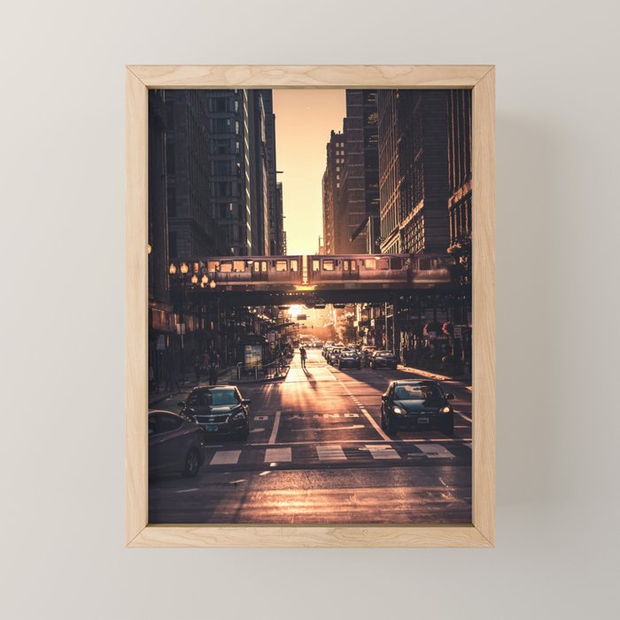Chicago City Mini Art Print Gallery Image 1