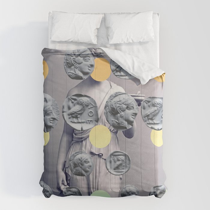 Statue With A Dot Gradient 1 Comforter Gallery Image 1