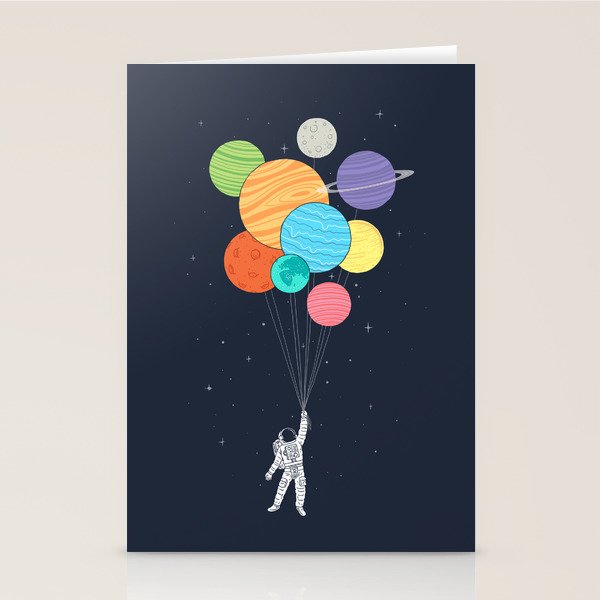 Planet Balloons Stationery Card Gallery Image 2